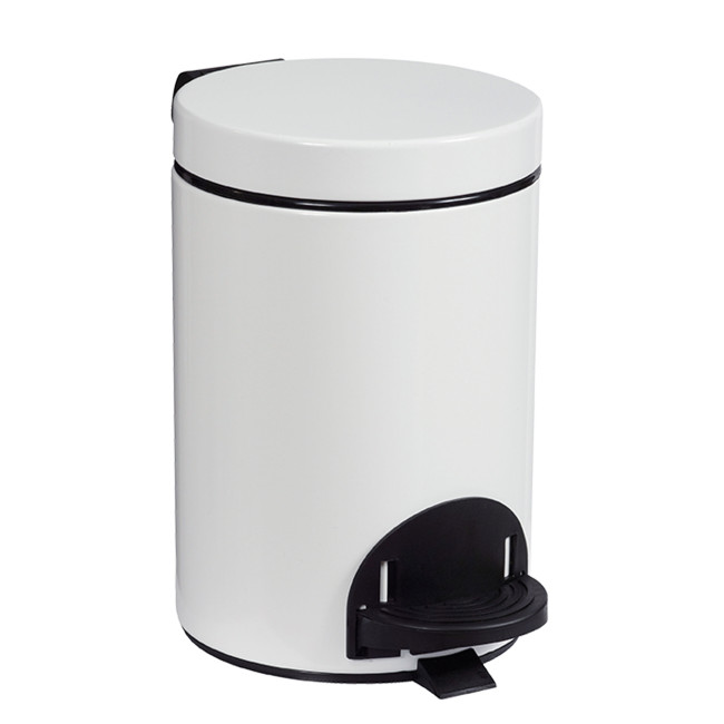 Hysia Metal Pedal Round Trash - 3L - beige 1019