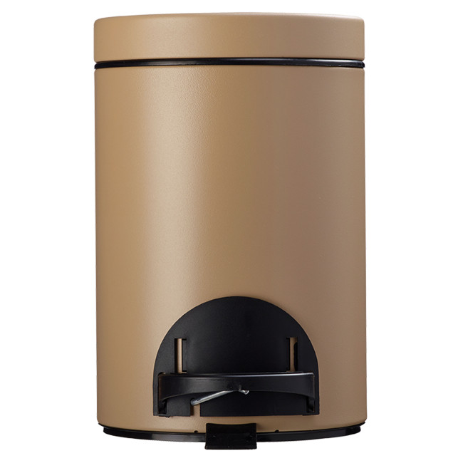 Hysia Metal Pedal Round Trash - 3L - beige 1019