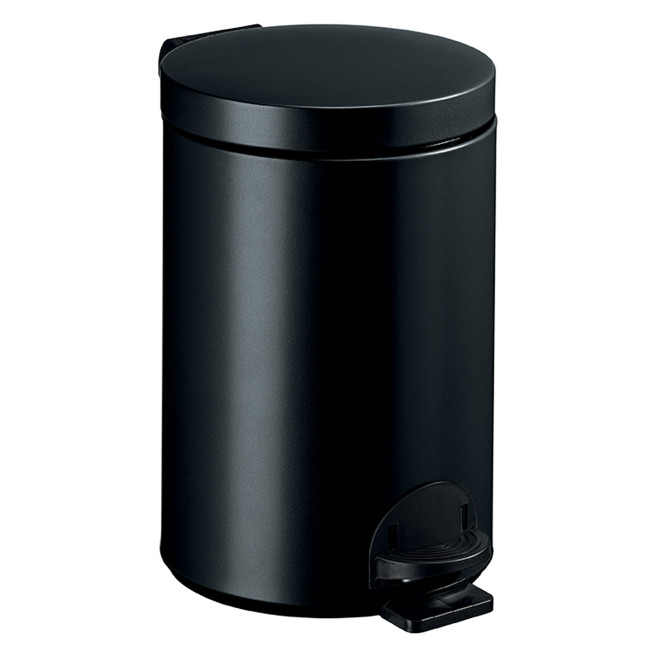 Hysia Metal Pedal Round Trash Can - 14L - beige 1019