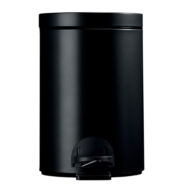 Hysia Metal Pedal Round Trash Can - 14L - beige 1019