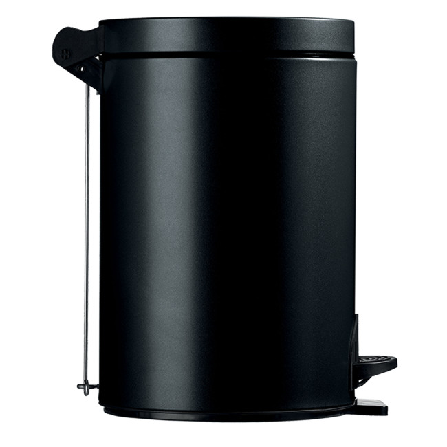 Hysia Metal Pedal Round Trash Can - 14L - beige 1019