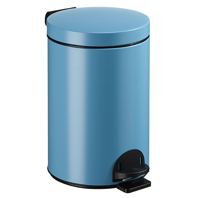 Hysia Metal Pedal Round Trash Can - 14L - beige 1019