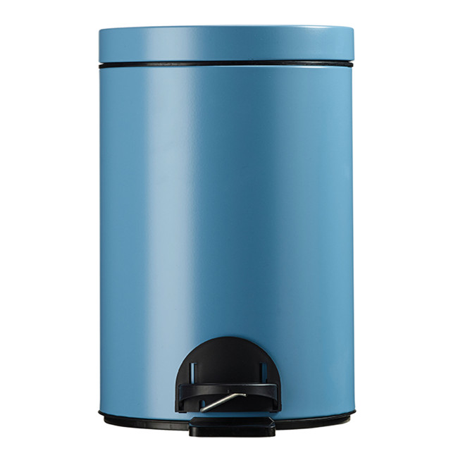 Hysia Metal Pedal Round Trash Can - 14L - beige 1019