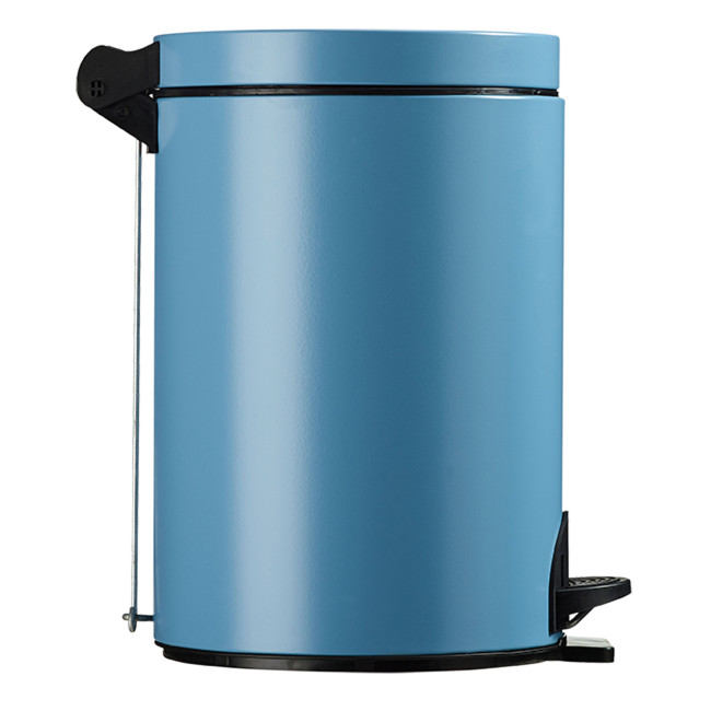 Hysia Metal Pedal Round Trash Can - 14L - beige 1019