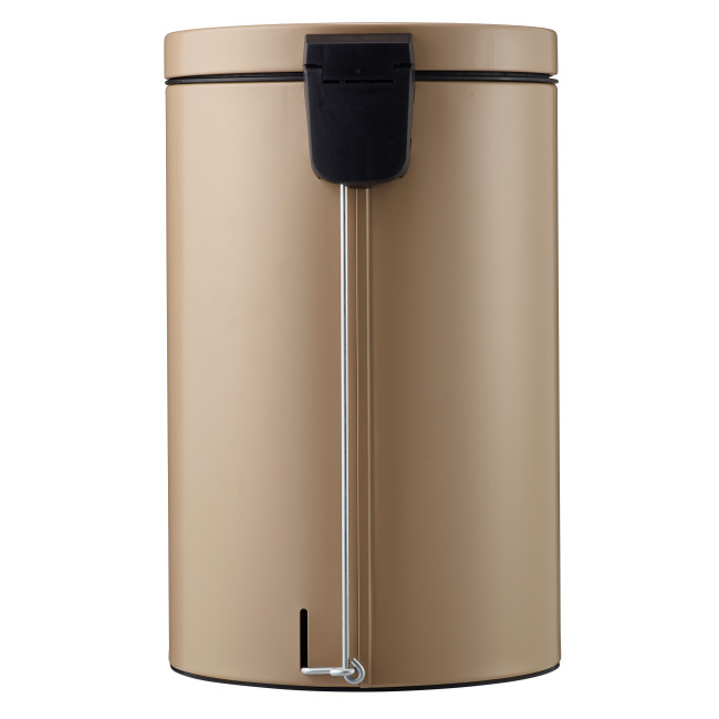 Hysia Metal Pedal Round Trash Can - 20L - beige 1019