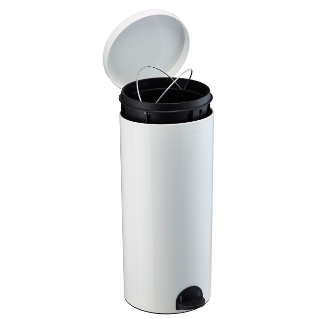 Hysia Metal Pedal Round Trash Can - 30L - beige 1019