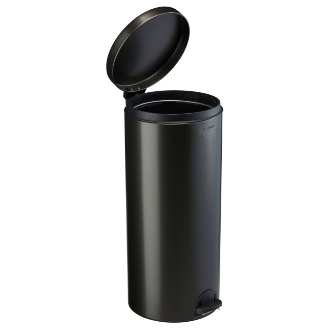Hysia Metal Pedal Round Trash Can - 30L - beige 1019