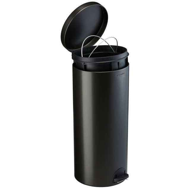 Hysia Metal Pedal Round Trash Can - 30L - beige 1019