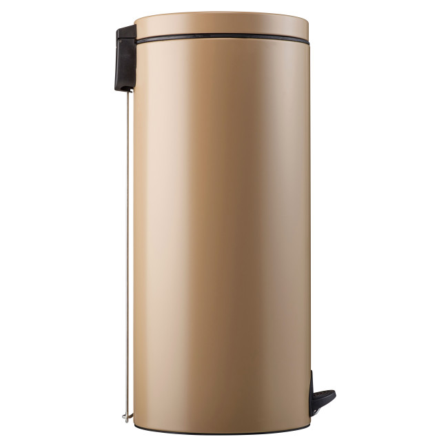 Hysia Metal Pedal Round Trash Can - 30L - beige 1019