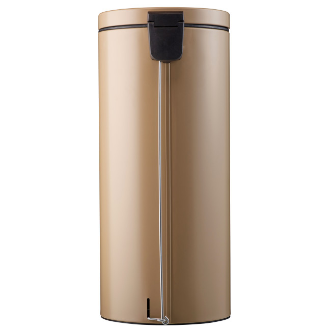 Hysia Metal Pedal Round Trash Can - 30L - beige 1019