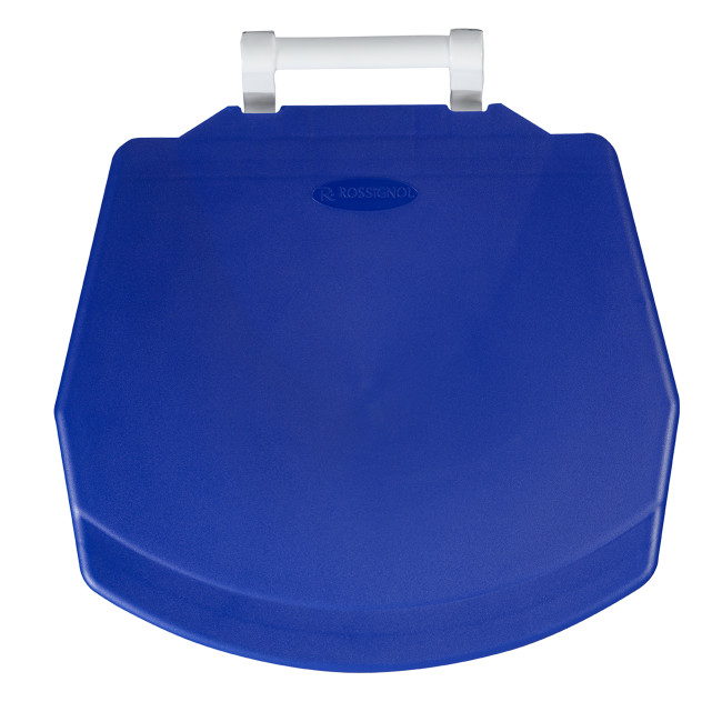 90L Ritmy HDPE / Stainless Mobile Pedal Trash Bin - white / white