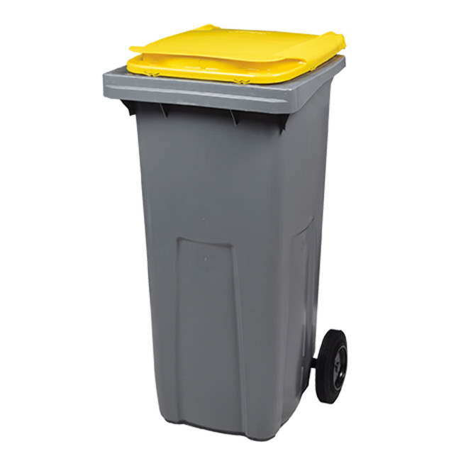 2 Wheel Container Orkea Plastic (HDPE) - 120L - gray / blue