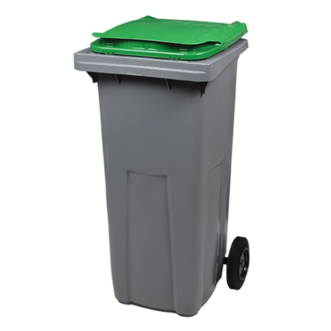 2 Wheel Container Orkea Plastic (HDPE) - 120L - gray / blue