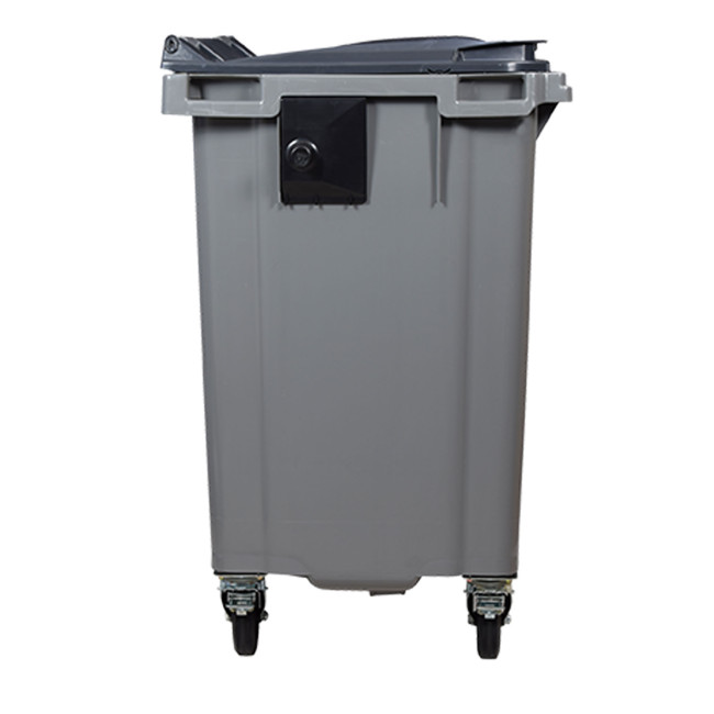 Plastic Orkea 4 Wheel Container (HDPE) - 770L - gray / blue