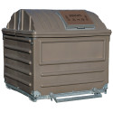 PLASTIC BIOWAIL CONTAINER (PEBD) / GALVANIZED STEEL - 2000L