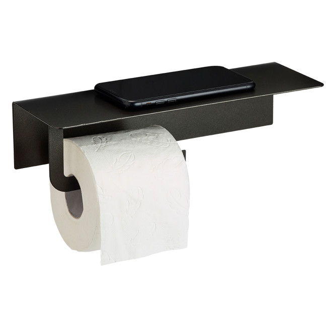 Elura roller holder with metal shelf