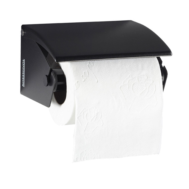 Toilet paper dispenser 1rouleau Halba in wall-mounted metal - White 9016