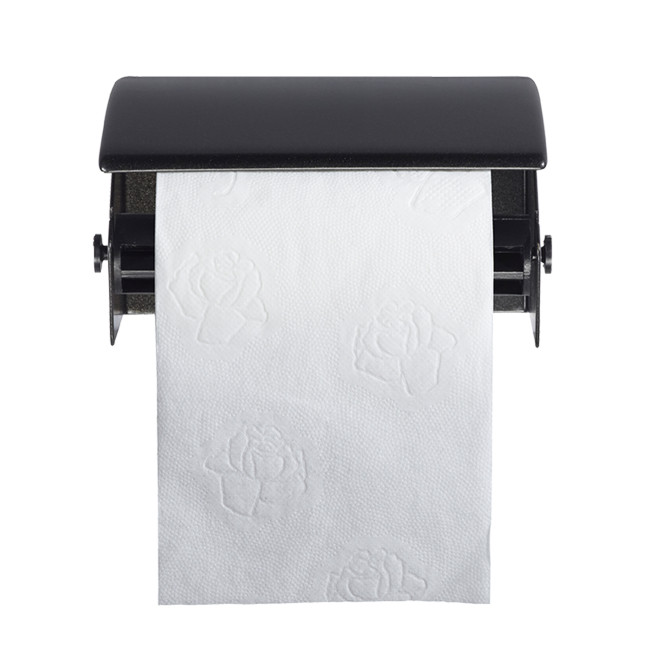 Toilet paper dispenser 1rouleau Halba in wall-mounted metal - White 9016