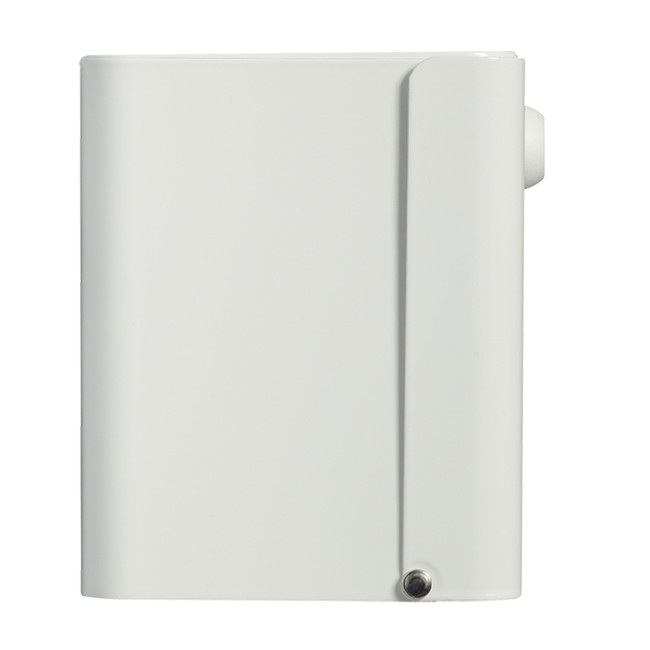 Toilet paper dispenser 2Passets / 1Rouleau Halba in wall-mounted metal - White 9016