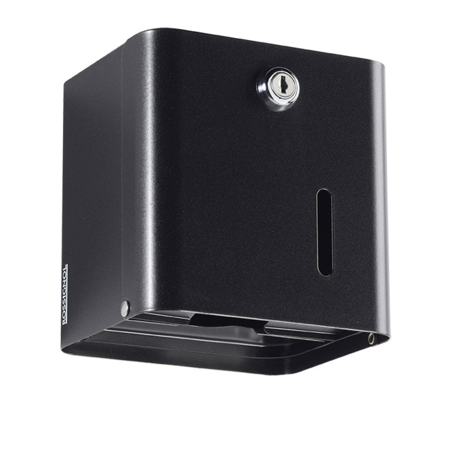Toilet paper dispenser 2Passets / 1Rouleau Halba in wall-mounted metal - White 9016