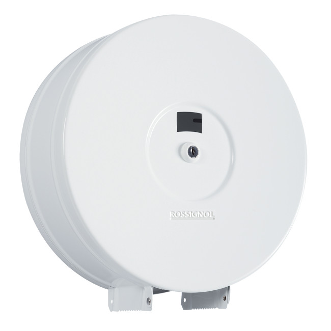 Wall-mounted metal toilet paper dispenser - 400m - white 9016