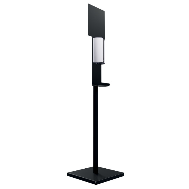 Maneo Metal ABS Disinfection Station on Post - white 9016