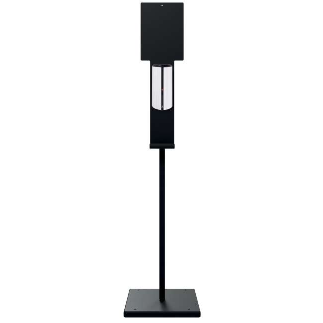 Maneo Metal ABS Disinfection Station on Post - white 9016