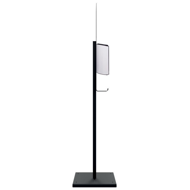 Maneo Metal ABS Disinfection Station on Post - white 9016