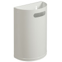 WALL-MOUNTED METAL-COLORED TRASH CAN - 20L