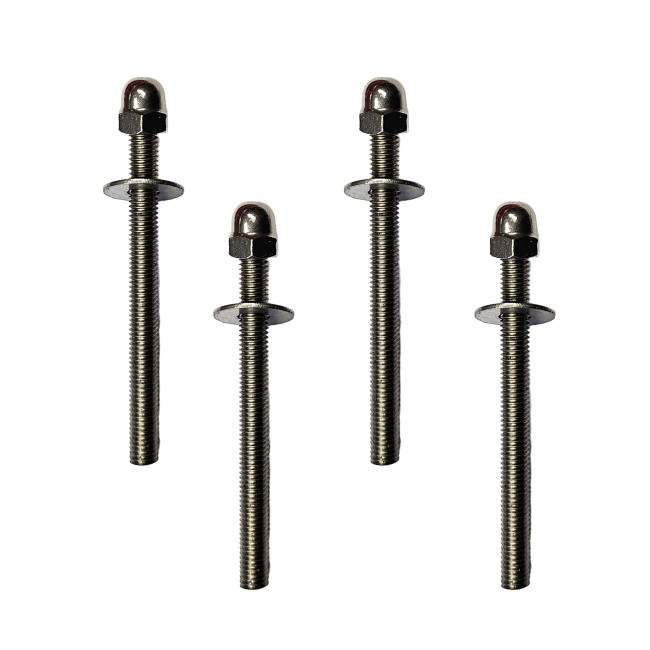 Stainless stainless steel stainless stems - concrete floor (shelters) - 4 points