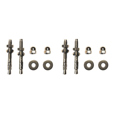 Stainless steel stud fixing kit - concrete floor (fences and barriers) - 4 points
