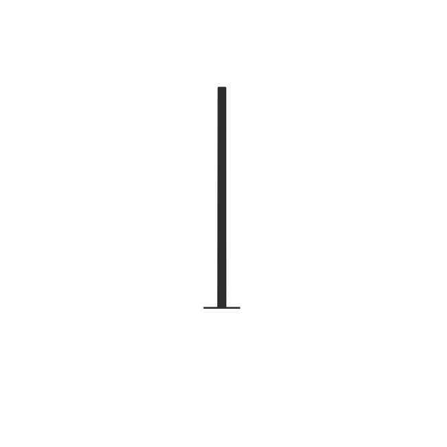 Barrier 1,5m Glisy in ankle metal - anthracite 7016