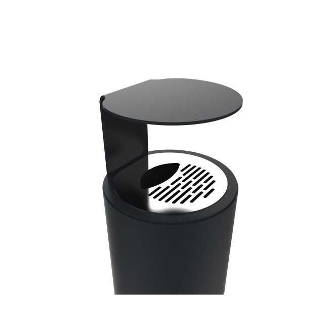 Ashtray 1.5L Kerlin in ankle metal - anthracite 7016