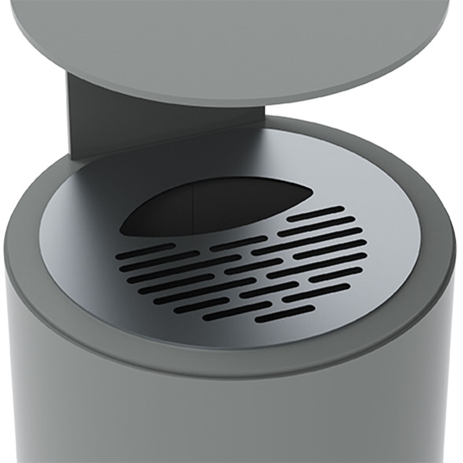 Ashtray 1.5L Kerlin in ankle metal - anthracite 7016