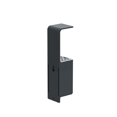 Ashtray 1.5L Moria Galvanized Steel / Wall Stainless Steel - anthracite 7016