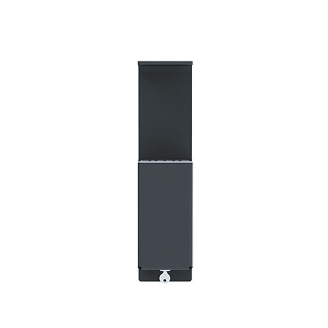 Ashtray 1.5L Moria Galvanized Steel / Wall Stainless Steel - anthracite 7016
