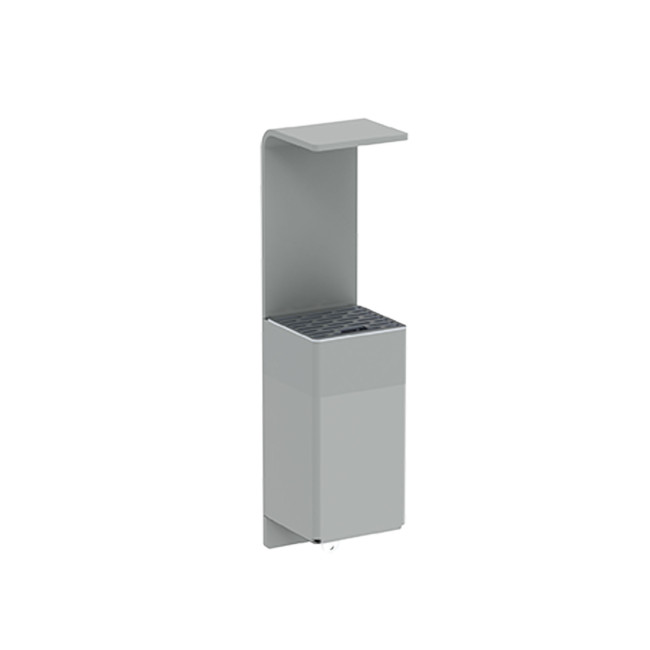 Ashtray 1.5L Moria Galvanized Steel / Wall Stainless Steel - anthracite 7016