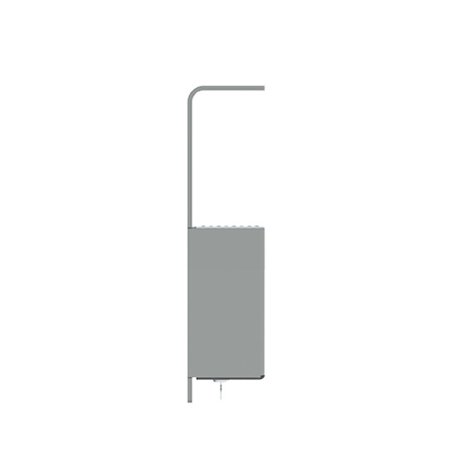 Ashtray 1.5L Moria Galvanized Steel / Wall Stainless Steel - anthracite 7016