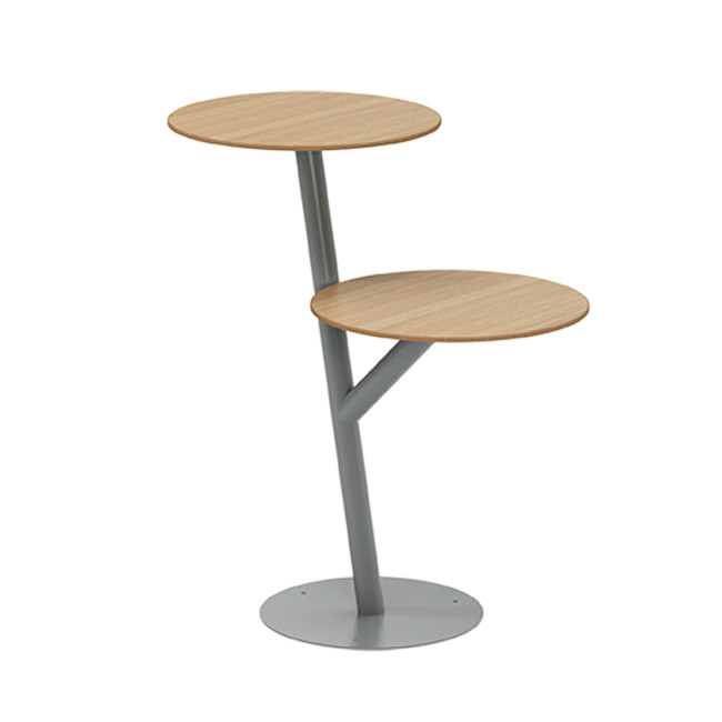 Round Eat Inclined Pikor PMR Metal / HPL - Anthracite 7016 / CHEEN CLEAR