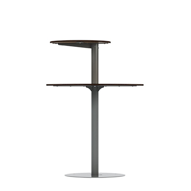 Round standing Right Right Pikor PMR Metal / HPL - Anthracite 7016 / Clear Chene