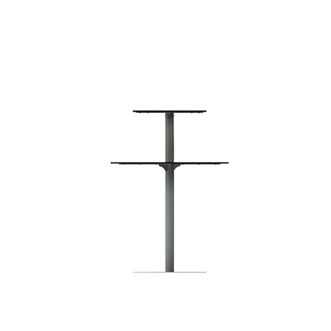 Round standing Right Right Pikor PMR Metal / HPL - Anthracite 7016 / Clear Chene