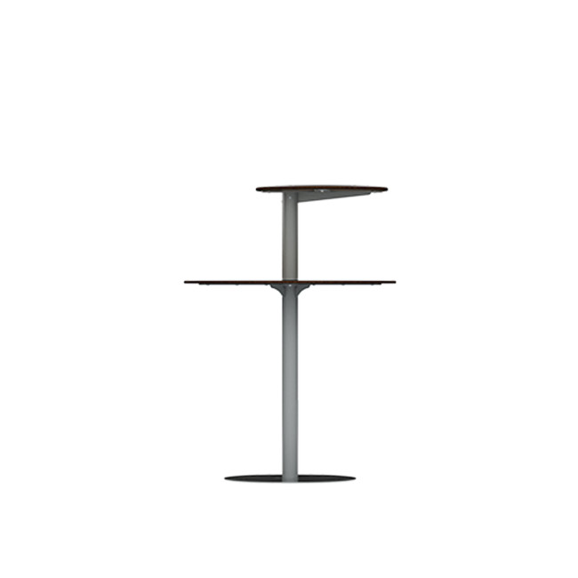 Round standing Right Right Pikor PMR Metal / HPL - Anthracite 7016 / Clear Chene