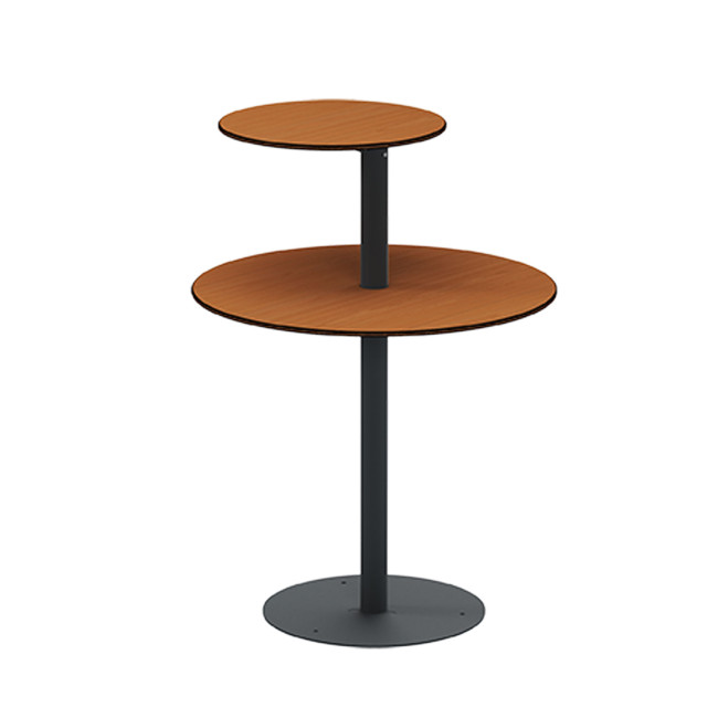 Round standing Right Right Pikor PMR Metal / HPL - Anthracite 7016 / Clear Chene