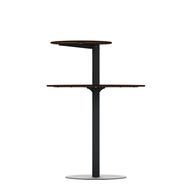 Round standing Right Right Pikor PMR Metal / HPL - Anthracite 7016 / Clear Chene