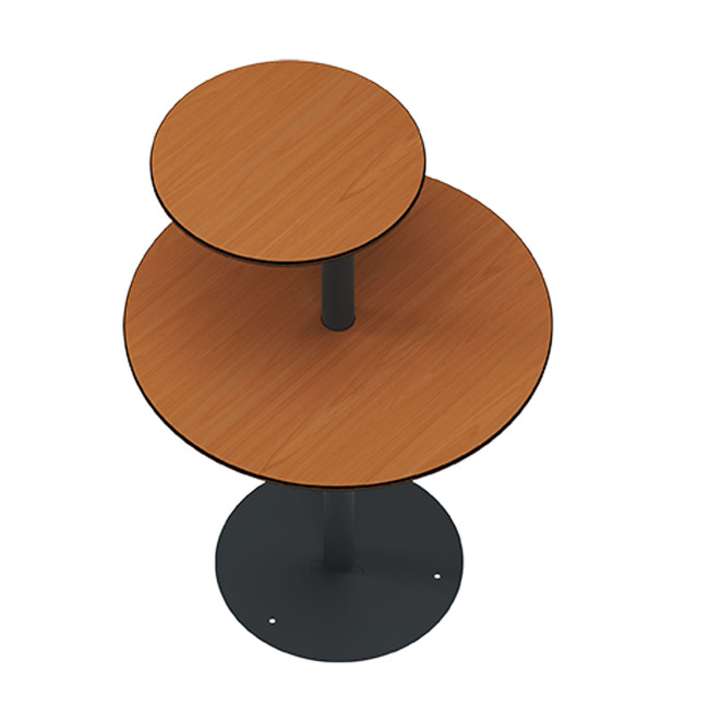 Round standing Right Right Pikor PMR Metal / HPL - Anthracite 7016 / Clear Chene