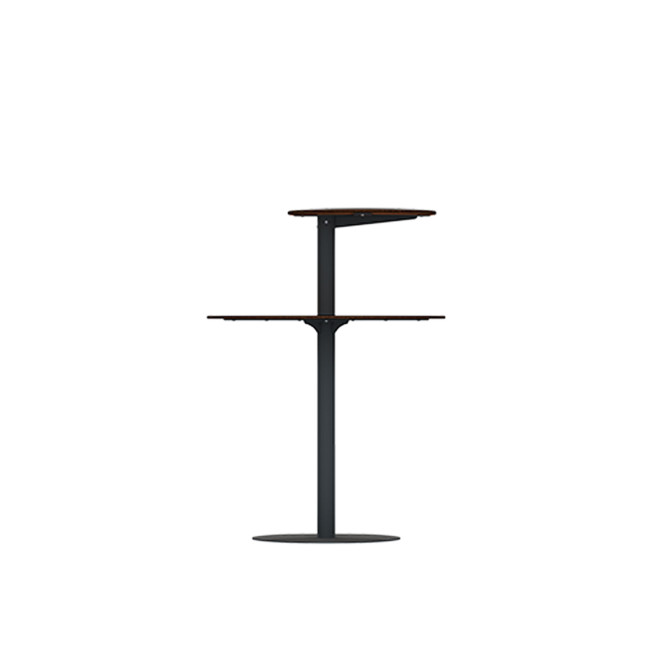 Round standing Right Right Pikor PMR Metal / HPL - Anthracite 7016 / Clear Chene