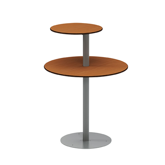 Round standing Right Right Pikor PMR Metal / HPL - Anthracite 7016 / Clear Chene