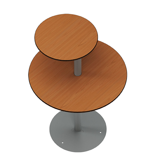 Round standing Right Right Pikor PMR Metal / HPL - Anthracite 7016 / Clear Chene