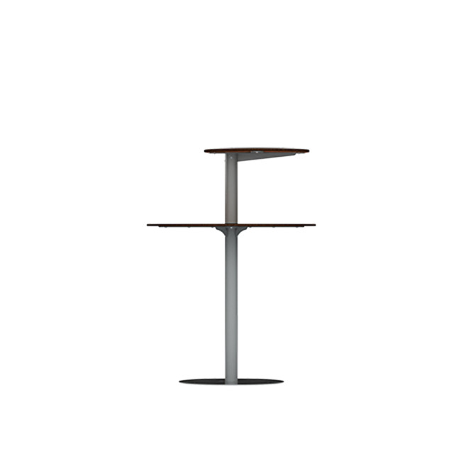 Round standing Right Right Pikor PMR Metal / HPL - Anthracite 7016 / Clear Chene