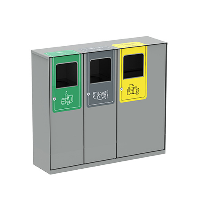 Trimory Metal Tri - 2x40L + 1x80l - packaging / glass / other waste